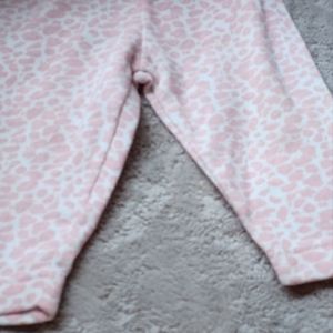 03-06 month girl pink Leppard print